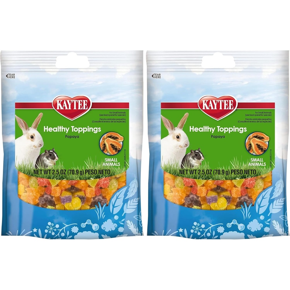 image:imageKaytee Healthy Toppings Papaya Rabbit Treats 25 Oz25 Ounce Pack of 2