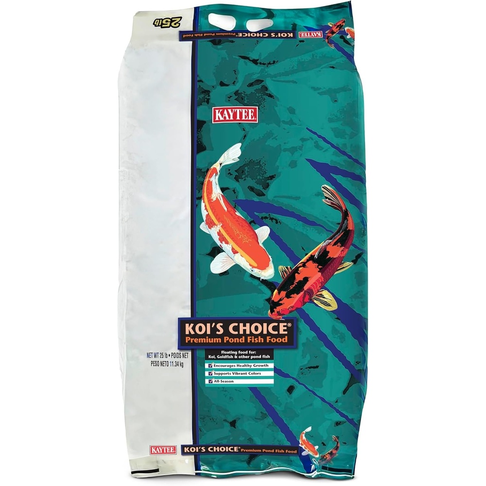 image:imageKaytee Kois Choice Floating Fish Food for Koi Goldfish amp Pond Fish25 Pound Pack of 1