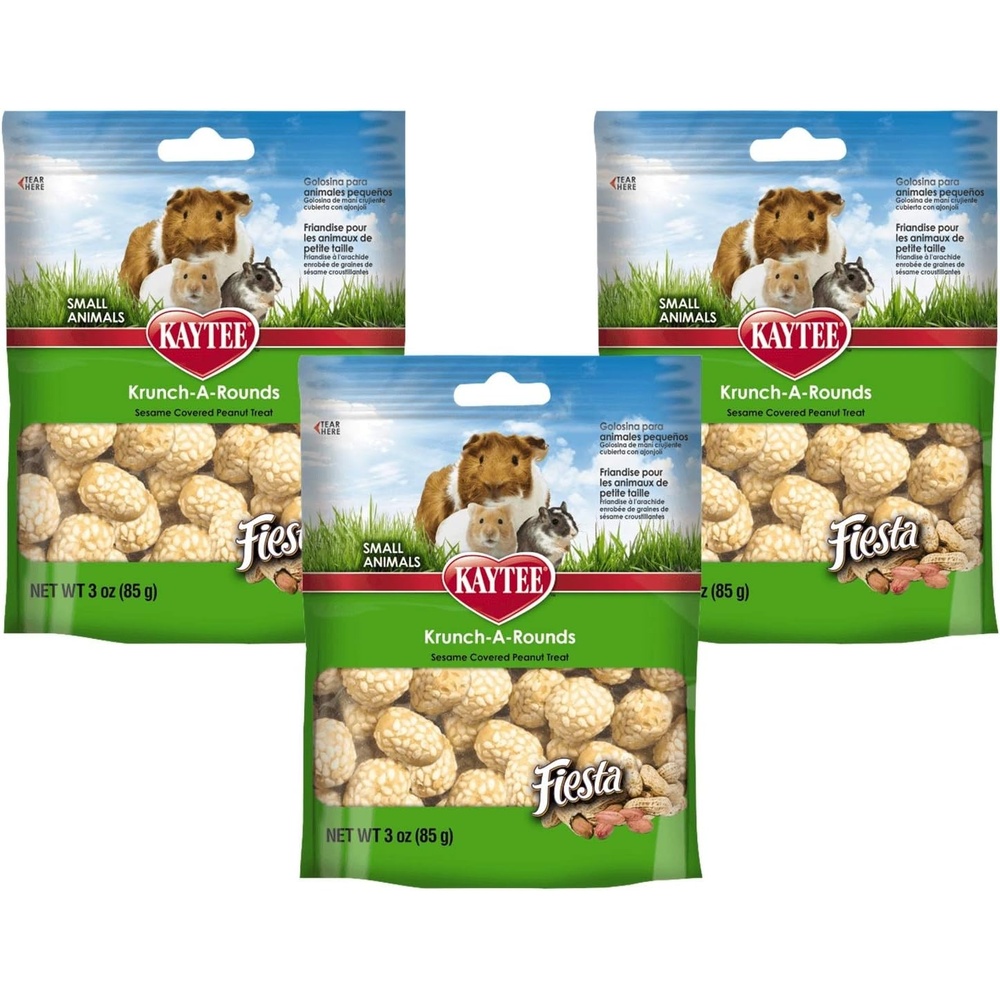 image:imageKaytee KrunchARounds Sesame Covered Peanut Treat Rabbit Treats 3 OzPeanut