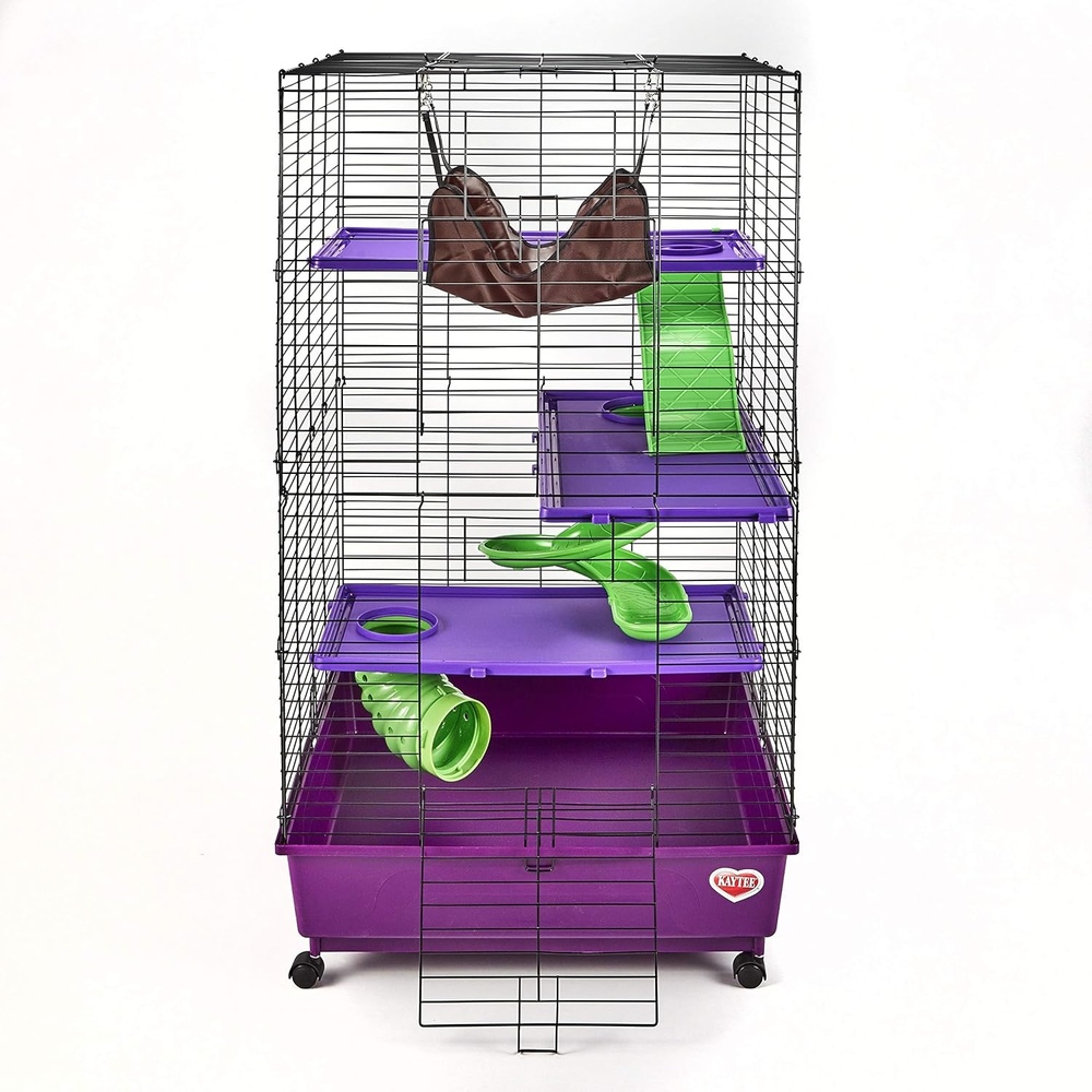 image:imageKaytee My First Home Deluxe MultiLevel Habitat with Casters for Pet Ferrets 24 x 24 x 415Habitat