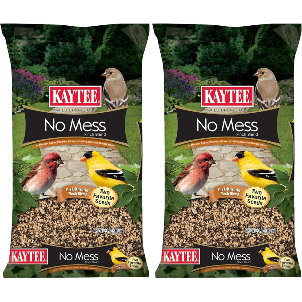 image:imageKaytee No Mess Finch Seed and Nyjer Blend Attracts Goldfinches Chickadees Junos Finches and Other Wild Birds 8 Pounds128 Ounce Pack of 2