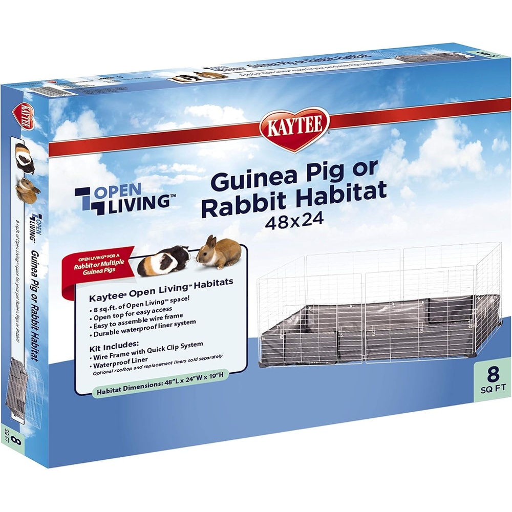 image:imageKaytee Open Living Pet Guinea Pig or Rabbit Habitat Replacement Liner 48 x 24480L x 240W x 190H