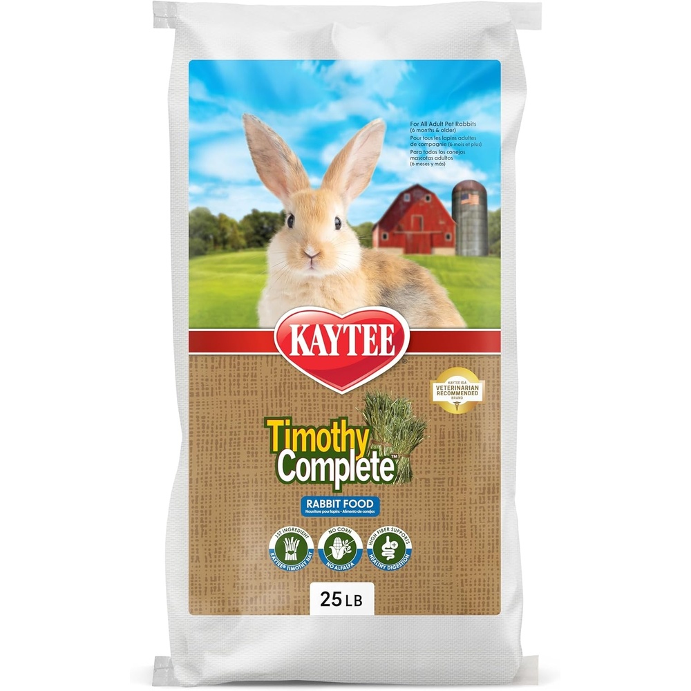 image:imageKaytee Rabbit Food Timothy Complete Rabbit Food Pellets 95 Pounds25 Pound Pack of 1