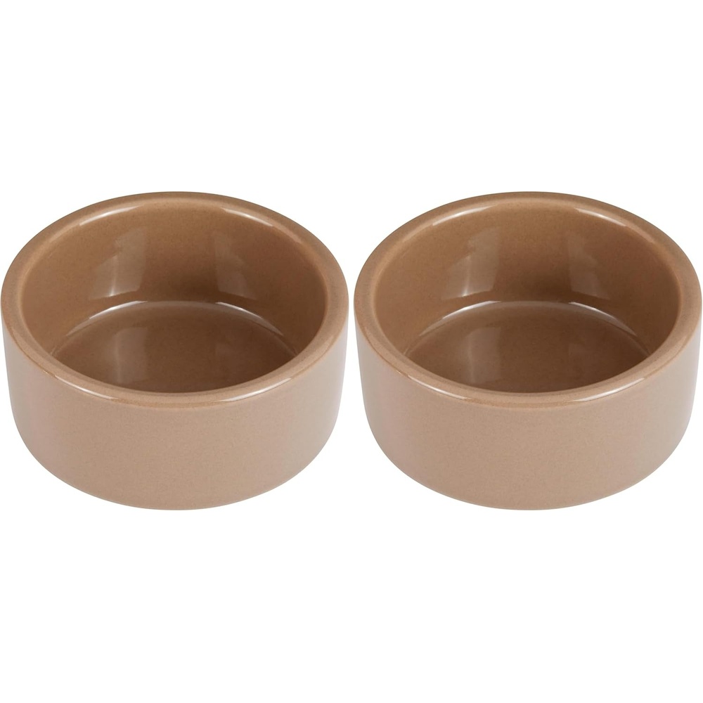 image:imageKaytee Stoneware Ceramic Pet Hamster Bowl Brown 5Inch3 in Pack of 2