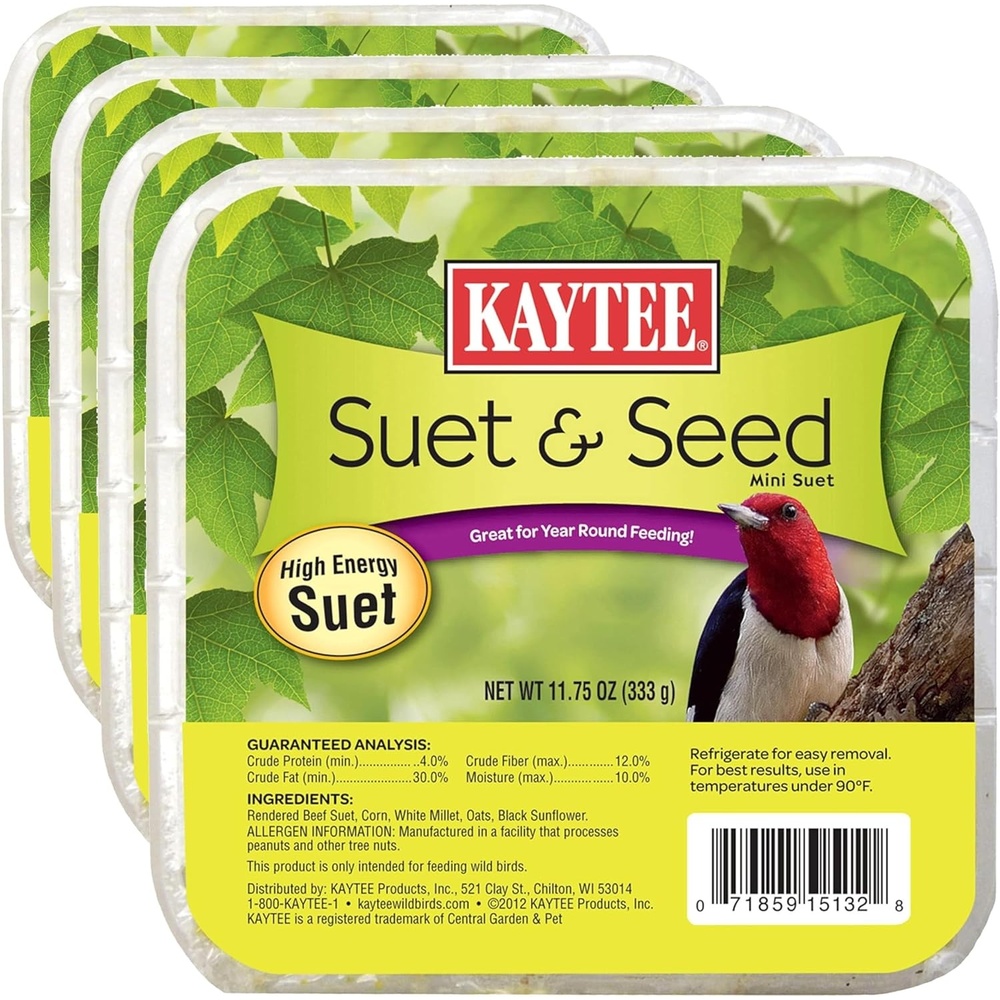 image:imageKaytee Suet amp Seed High Energy Mini Suet 1175 Ounces1175 Ounce Pack of 4