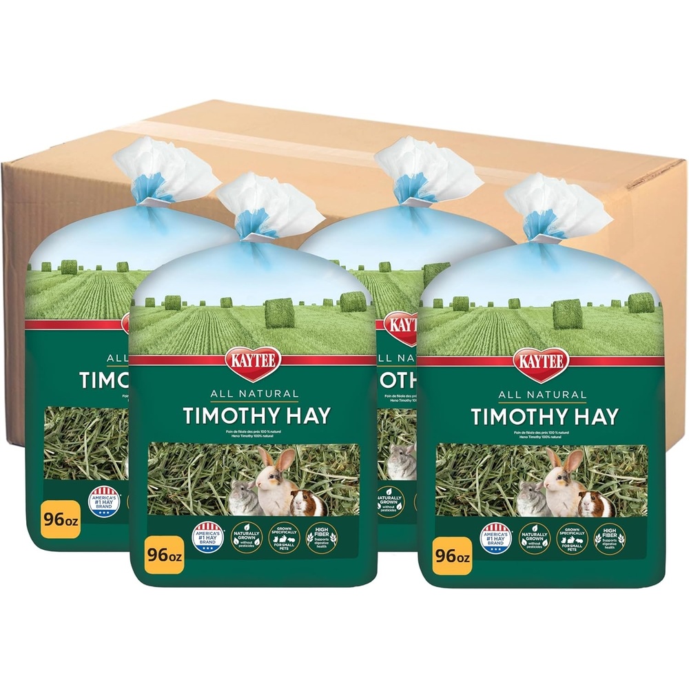 image:imageKaytee Timothy Hay High Fiber for Rabbits Guinea Pigs 48 Ounces24 Pound Pack of 1