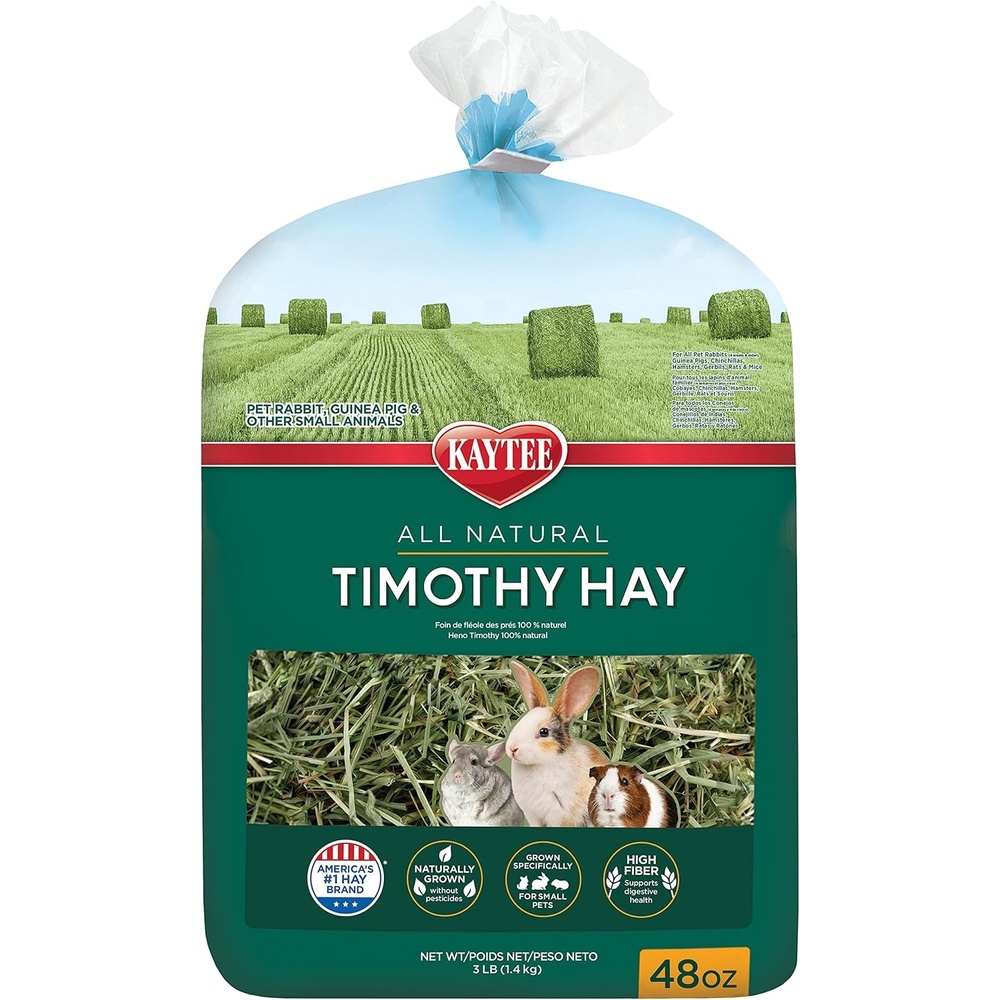 image:imageKaytee Timothy Hay High Fiber for Rabbits Guinea Pigs 48 Ounces3 Pound Pack of 1