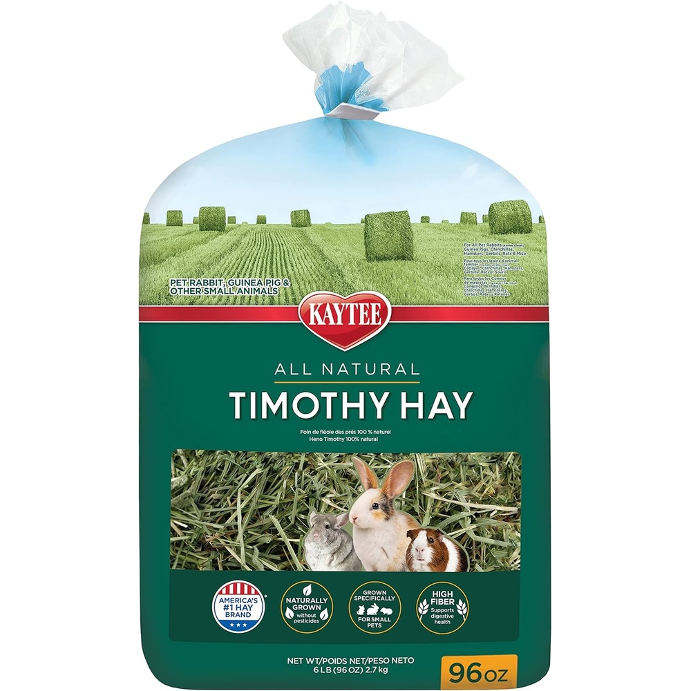 image:imageKaytee Timothy Hay High Fiber for Rabbits Guinea Pigs 48 Ounces6 Pound Pack of 1
