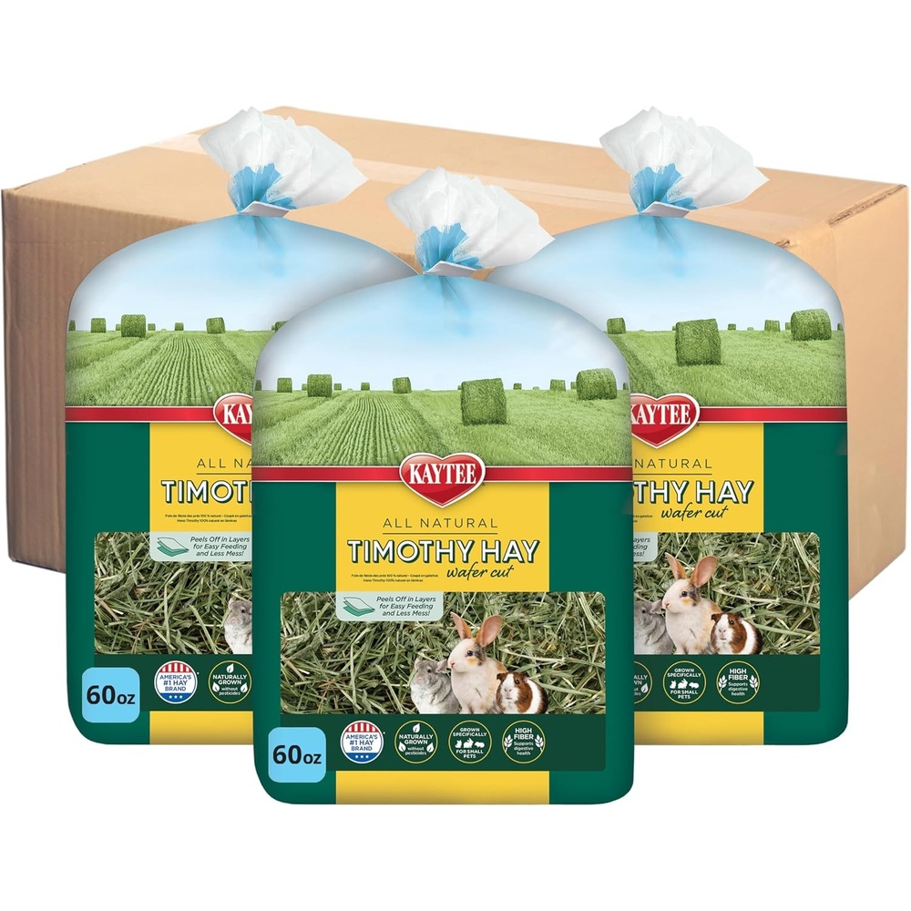 image:imageKaytee Wafer Cut Timothy Hay for Rabbit amp Guinea Pigs 180 Ounce1125 Pound Pack of 1