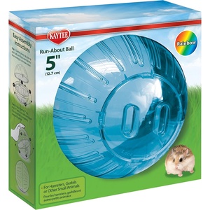 Kaytee 11.5″ Clear Run-About Exercise Ball for Hamster & Gerbil Pets(Assorted)
