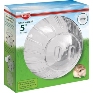 Kaytee 11.5″ Clear Run-About Exercise Ball for Hamster & Gerbil Pets(Clear)