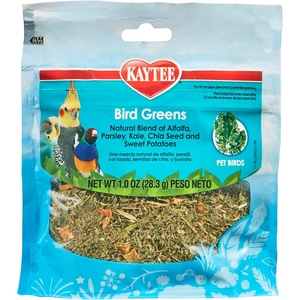 Kaytee Bird Greens Bird Treats for Pet Birds, 1 oz(1 Ounce (Pack of 1))