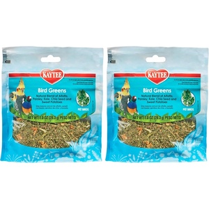 Kaytee Bird Greens Bird Treats for Pet Birds, 1 oz(1 Ounce (Pack of 2))