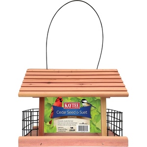 Kaytee Cedar Seed and Suet Feeder(Pack of 1)