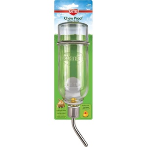Kaytee Chew-Proof Water Bottle for Pet Ferrets and Rabbits, 26 oz(clear)