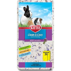 Kaytee Clean & Cozy Paper Bedding with Lavender, 100 Liters(24.6 Liters)