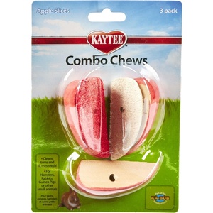 Kaytee Combo Chews Apple Slices, 3-Pack(3 Count (Pack of 1))