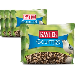 Kaytee Corn-a-Plenty Seed Cake, Food for Wild Squirrels, Chipmunks, Rabbits & Other Backyard Wildlife, 2.5 Pounds, 4 Count(Gourmet  4 Count)