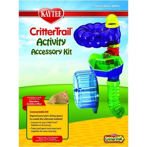 Kaytee CritterTrail Fun-nel Builders Pack Straight Hamster Tubes(Activity Accessory Kit)