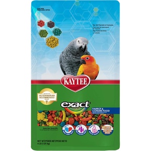 Kaytee Exact Rainbow Pet Parrot & Conure Food, 4 Pound(4 Pound (Pack of 1))