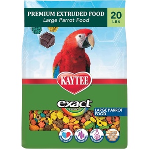 Kaytee Exact Rainbow Premium Parrot Food for Large Birds, 4 Pounds(20 Pound (Pack of 1))