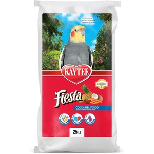 Kaytee Fiesta Cockatiel Bird Food, Nutritious Fun Blend, 2.5 Pounds(25 Pound (Pack of 1))