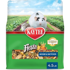 Kaytee Fiesta Mouse & Rat Food, Nutritious Blend, 4.5 Pounds(4.5 Pound (Pack of 1))