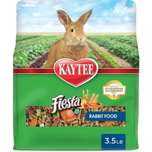 Kaytee Fiesta Rabbit Food, Supports Dental Health and Digestion(3.5 Pound (Pack of 1))