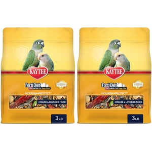 Kaytee Forti-Diet Pro Health Egg-Cite Pet Conure & Lovebird Food, 3 Pound(Seed)