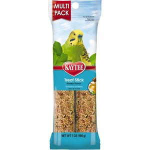 Kaytee Forti-Diet Pro Health Honey Pet Bird Treat Sticks For Parakeets, 2 Bars, 7 Ounce(7 Ounce (Pack of 1))