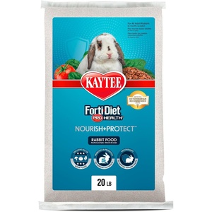 Kaytee Forti-Diet Pro Health Nourish+Protect Adult Rabbit Food, 20 lb(20 Pound (Pack of 1))
