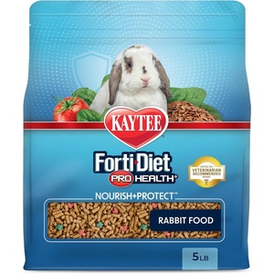 Kaytee Forti-Diet Pro Health Nourish+Protect Adult Rabbit Food, 20 lb(5 Pound (Pack of 1))
