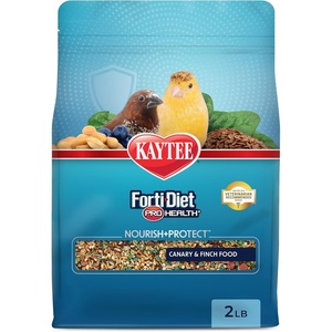 Kaytee Forti-Diet Pro Health Nourish+Protect Canary & Finch Food, 2 Lb(2 Pound (Pack of 1))
