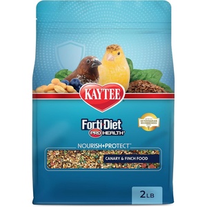 Kaytee Forti-Diet Pro Health Nourish+Protect Canary & Finch Food, 2 Lb(2 Pound (Pack of 6))