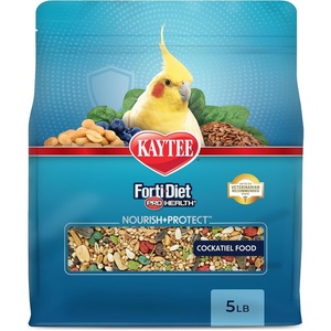 Kaytee Forti-Diet Pro Health Nourish+Protect Cockatiel Food, 25 lb(5 Pound (Pack of 6))