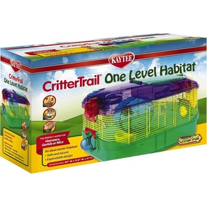 Kaytee Hamster Cage, CritterTrail One Level Habitat for Gerbils or Mice(Habitat)