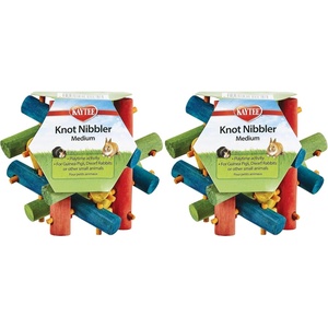 Kaytee Knot Nibbler Chew Toy for Guinea Pigs and Rabbits, Medium(Color múltiple)