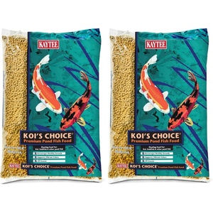 Kaytee Koi’s Choice Floating Fish Food for Koi, Goldfish & Pond Fish(10 Pound (Pack of 2))
