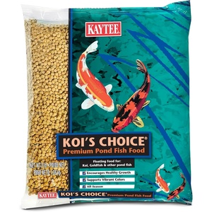 Kaytee Koi’s Choice Floating Fish Food for Koi, Goldfish & Pond Fish(3 Pound (Pack of 1))