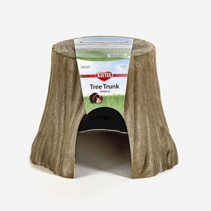 Kaytee Natural Tree Trunk Hideout for Rabbits and Guinea Pigs, Small(10.8″L x 10.0″W x 8.0″H)