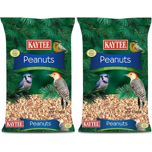 Kaytee Peanuts Wild Bird Food, High in Fat and Protein(10 Pound (Pack of 2))
