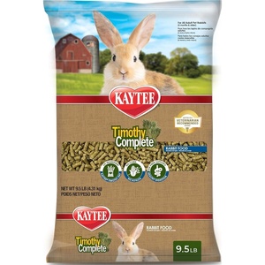 Kaytee Rabbit Food, Timothy Complete Rabbit Food Pellets, 9.5 Pounds(9.5 Pound (Pack of 1))