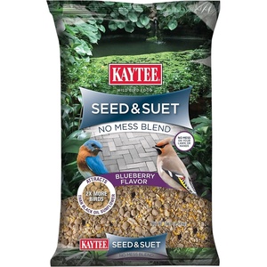 Kaytee Seed & Suet No Mess Blend Blueberry Flavor 10 Pounds(Blueberry)