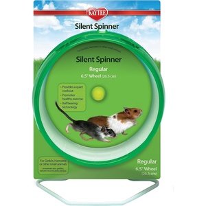 Kaytee Silent Spinner Wheel For Pet Mice and Dwarf Hamsters, Mini 4.5 Inch(Regular 6.5″)