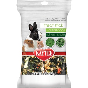 Kaytee Small Animal Treat Stick with Superfoods, Strawberry & Flax Seed, 5.5 oz(5.5 Ounce (Pack of 1))