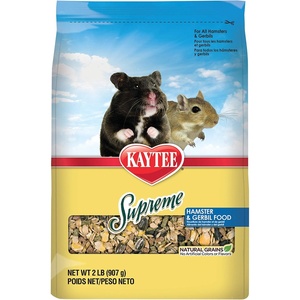 Kaytee Supreme Hamster & Gerbil Food, 2 Lb(2 Pound (Pack of 1))
