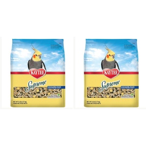 Kaytee Supreme Pet Cockatiel Food, 5 Pounds(5 Pound (Pack of 2))