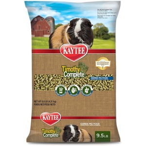Kaytee Timothy Complete Guinea Pig Food with Timothy Hay, 25 Pounds(9.5 Pound (Pack of 1))