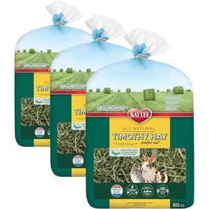 Kaytee Wafer Cut Timothy Hay for Rabbit & Guinea Pigs, 180 Ounce(3.75 Pound (Pack of 3))