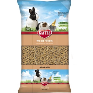 Kaytee Wood Pellets Pet Bird & Small Animal Litter, 8 lb Bag(165 Fl Oz (Pack of 6))